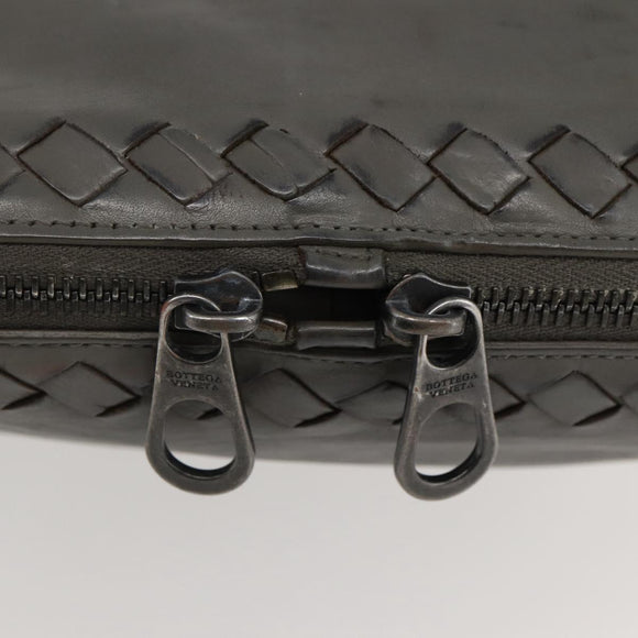BOTTEGA VENETA INTRECCIATO Tote Bag Leather Gray Auth bs29618