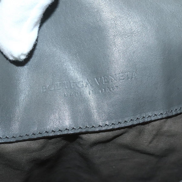 BOTTEGA VENETA INTRECCIATO Tote Bag Leather Gray Auth bs29618