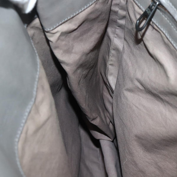 BOTTEGA VENETA INTRECCIATO Tote Bag Leather Gray Auth bs29618