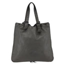 BOTTEGA VENETA INTRECCIATO Tote Bag Leather Gray Auth bs29618-2