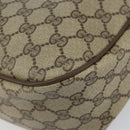 GUCCI GG Supreme Web Sherry Line Shoulder Bag Beige Gold 89 02 032 Auth bs29622-15