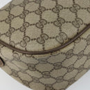 GUCCI GG Supreme Web Sherry Line Shoulder Bag Beige Gold 89 02 032 Auth bs29622-16