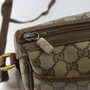 GUCCI GG Supreme Web Sherry Line Shoulder Bag Beige Gold 89 02 032 Auth bs29622-18