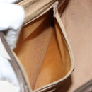 GUCCI GG Supreme Web Sherry Line Shoulder Bag Beige Gold 89 02 032 Auth bs29622-22