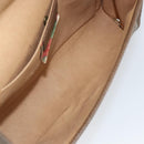 GUCCI GG Supreme Web Sherry Line Bag PVC Beige Gold 89 01 030 Auth bs29623-10