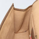 GUCCI GG Supreme Web Sherry Line Bag PVC Beige Gold 89 01 030 Auth bs29623-20