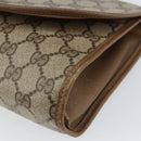 GUCCI GG Supreme Web Sherry Line Bag PVC Beige Gold 89 01 030 Auth bs29623-7