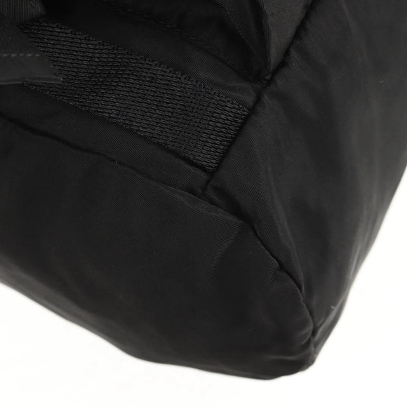 PRADA Backpack Nylon Black Silver Auth bs29624