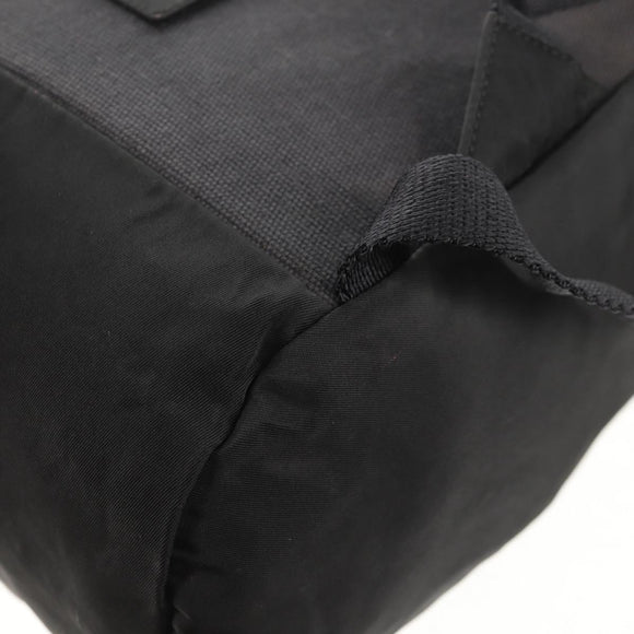 PRADA Backpack Nylon Black Silver Auth bs29624