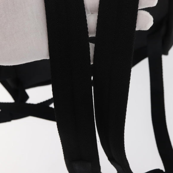 PRADA Backpack Nylon Black Silver Auth bs29624