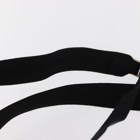 PRADA Backpack Nylon Black Silver Auth bs29624