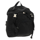 PRADA Backpack Nylon Black Silver Auth bs29624-1