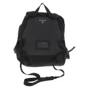 PRADA Backpack Nylon Black Silver Auth bs29624-2