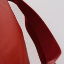 BALENCIAGA Backpack Suede Red Silver Auth bs29626-15