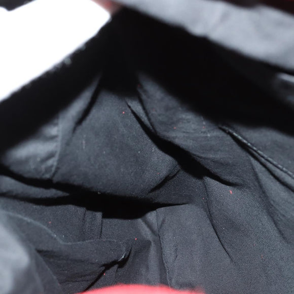 BALENCIAGA Backpack Suede Red Silver Auth bs29626