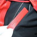 BALENCIAGA Backpack Suede Red Silver Auth bs29626-12