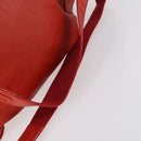 BALENCIAGA Backpack Suede Red Silver Auth bs29626-8