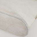 CHANEL Tote Bag Caviar Skin White Gold CC Auth bs29628-14