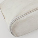 CHANEL Tote Bag Caviar Skin White Gold CC Auth bs29628-15