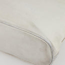 CHANEL Tote Bag Caviar Skin White Gold CC Auth bs29628-16