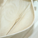 CHANEL Tote Bag Caviar Skin White Gold CC Auth bs29628-12