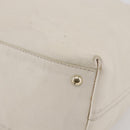 SAINT LAURENT Tote Bag Leather White Gold Auth bs29629-9