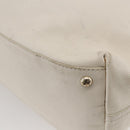 SAINT LAURENT Tote Bag Leather White Gold Auth bs29629-15