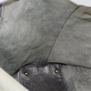 SAINT LAURENT Tote Bag Leather White Gold Auth bs29629-17