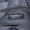 CHANEL New Travel Line Tote Bag Nylon Black Gold CC Auth bs29633-17