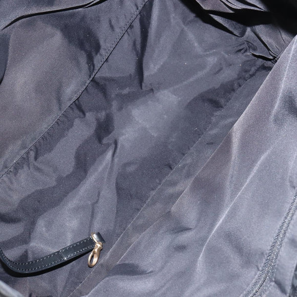 CHANEL New Travel Line Tote Bag Nylon Black Gold CC Auth bs29633