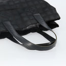 CHANEL New Travel Line Tote Bag Nylon Black Gold CC Auth bs29633-7