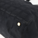 CHANEL New Travel Line Tote Bag Nylon Black gold CC Auth bs29634-15