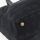 CHANEL New Travel Line Tote Bag Nylon Black gold CC Auth bs29634-16