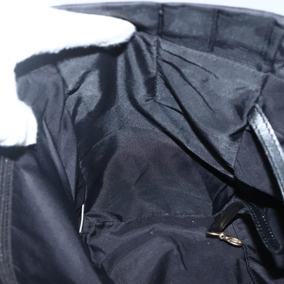 CHANEL New Travel Line Tote Bag Nylon Black gold CC Auth bs29634