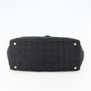 CHANEL New Travel Line Tote Bag Nylon Black gold CC Auth bs29634-5