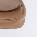 GUCCI Chain Shoulder Bag Leather Beige Gold 536224 Auth bs29635-14