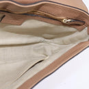 GUCCI Chain Shoulder Bag Leather Beige Gold 536224 Auth bs29635-19