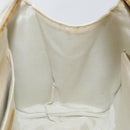 VALENTINO Hand Bag Leather White Gold Auth bs29636-20