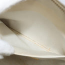 VALENTINO Hand Bag Leather White Gold Auth bs29636-22