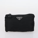 PRADA Pouch Nylon 6Set Black Brown blue Auth bs29638-12