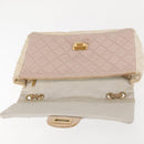 CHANEL Matelasse Chain Flap Shoulder Bag Nylon Multicolor CC Auth bs29639-20