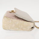 CHANEL Matelasse Chain Flap Shoulder Bag Nylon Multicolor CC Auth bs29639-4