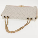 CHANEL Matelasse Chain Flap Shoulder Bag Nylon Multicolor CC Auth bs29639-7
