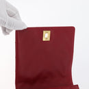 CHANEL V Stitch Waist Bag Lamb Skin Red Gold CC Auth bs29640-9