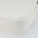 CHANEL Chain Shoulder Bag Lamb Skin White Gold CC Auth bs29641-15