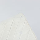 CHANEL Chain Shoulder Bag Lamb Skin White Gold CC Auth bs29641-10