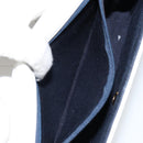 CHANEL Chain Shoulder Bag Lamb Skin White Gold CC Auth bs29641-21