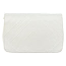 CHANEL Chain Shoulder Bag Lamb Skin White Gold CC Auth bs29641-2