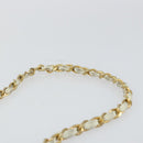 CHANEL Chain Shoulder Bag Lamb Skin White Gold CC Auth bs29641-8