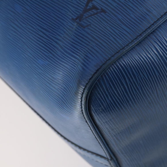 LOUIS VUITTON Epi Keepall 50 Boston Bag Blue M42965 LV Auth bs29642